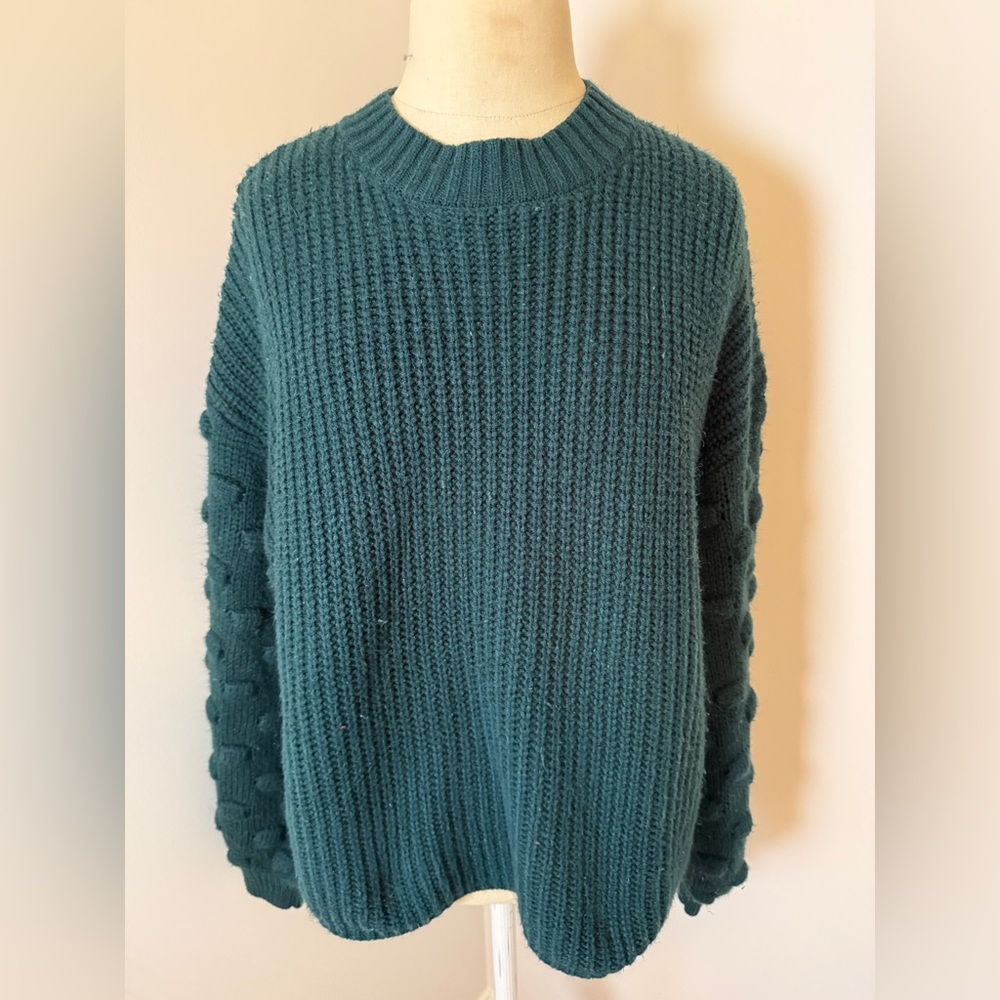 The Impeccable Pig Dark Green Crew Neck Sweater Sz. Small